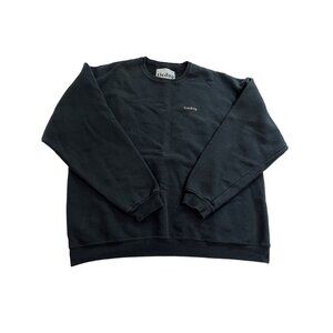 Tied Up Crewneck Sweatshirt in Black